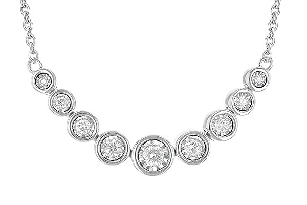 E235-59752: NECKLACE .25 TW (18")