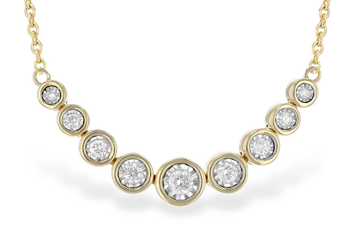 E235-59752: NECKLACE .25 TW (18")