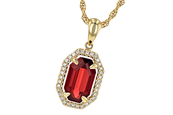E235-60697: NECK 1.66 GARNET 1.75 TGW