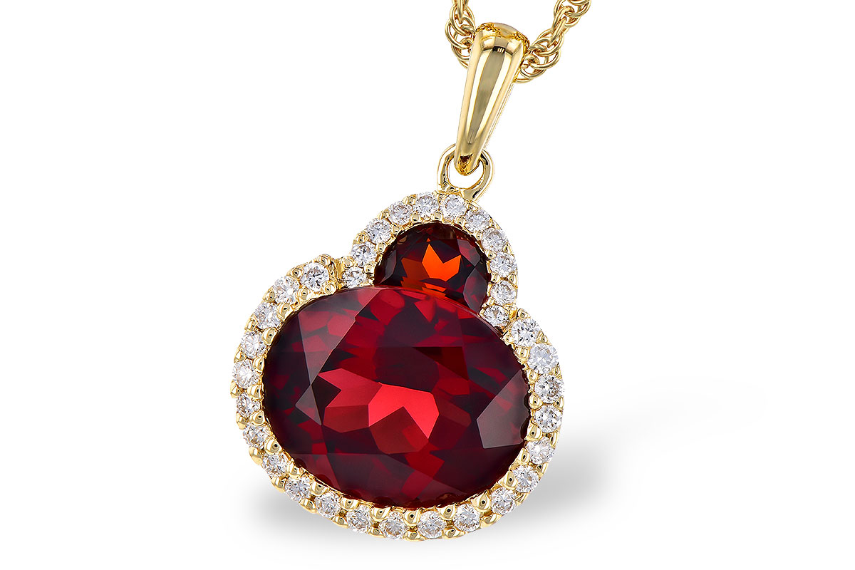 E318-35261: NECK 3.02 TW GARNET 3.16 TGW