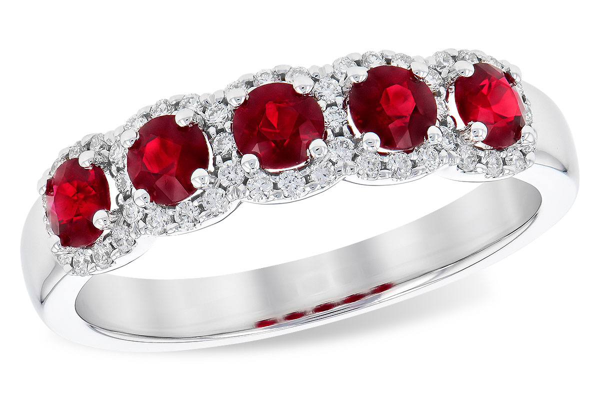 E319-18825: LDS RG .66 TW RUBY .86 TGW