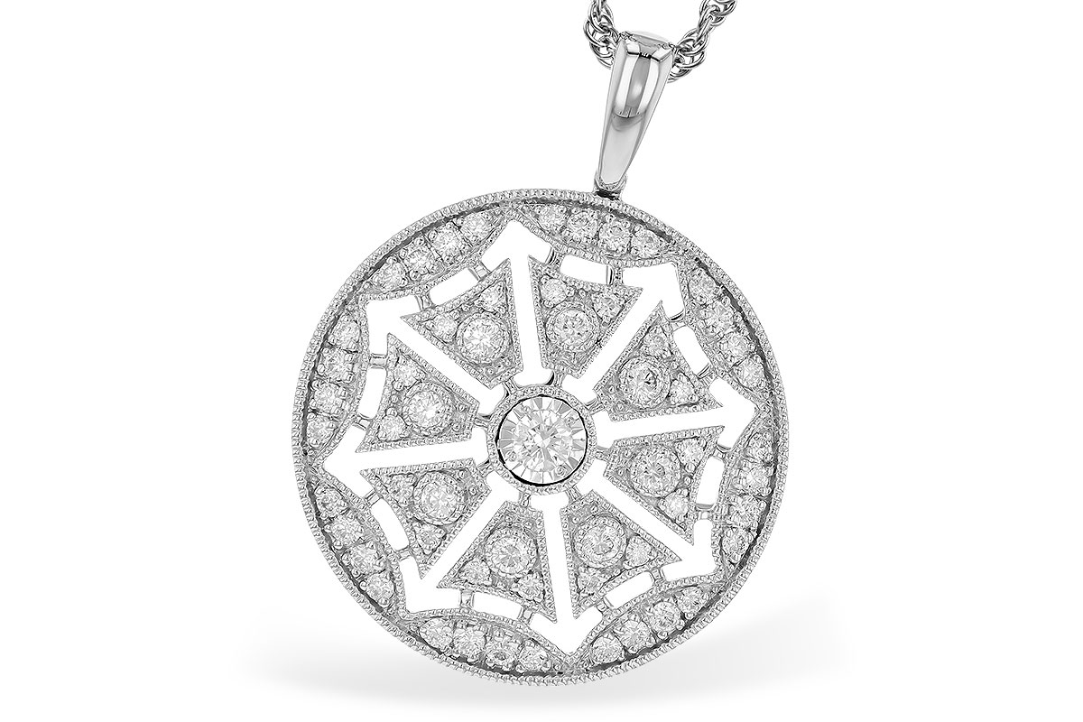 E319-18879: NECKLACE .38 TW