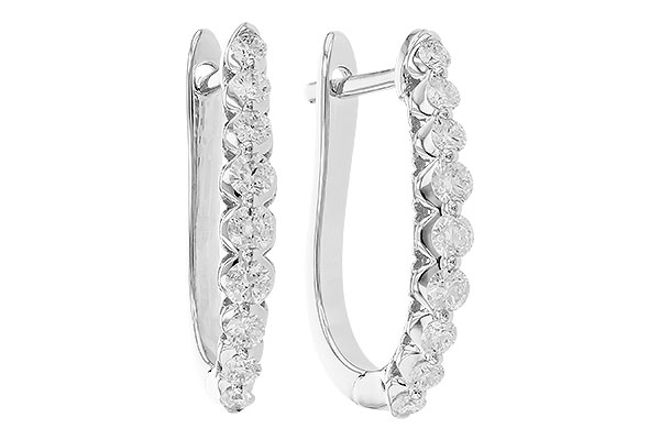 E319-21570: EARRINGS .50 TW