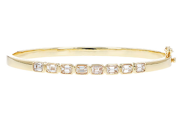 E319-21597: BANGLE 2.00 TW EMERALD CUTS