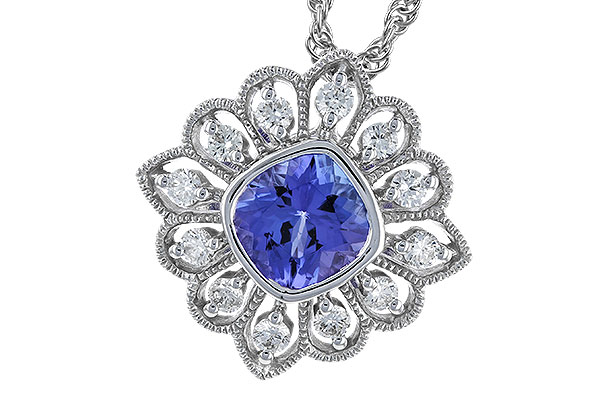 E319-21634: NECK .98 TANZANITE 1.24 TGW (6MM TANZ)
