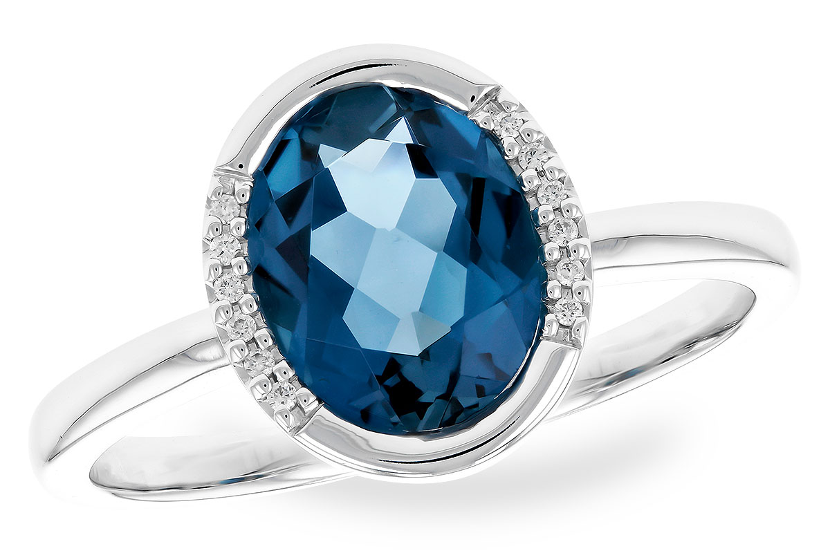 E319-22525: LDS RG 1.90 TW LONDON BLUE TOPAZ 1.93 TGW(9x7 LBT)
