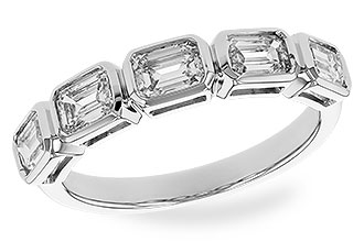 E319-23452: LDS DIA WED RG 1.20 TW EMERALD CUTS