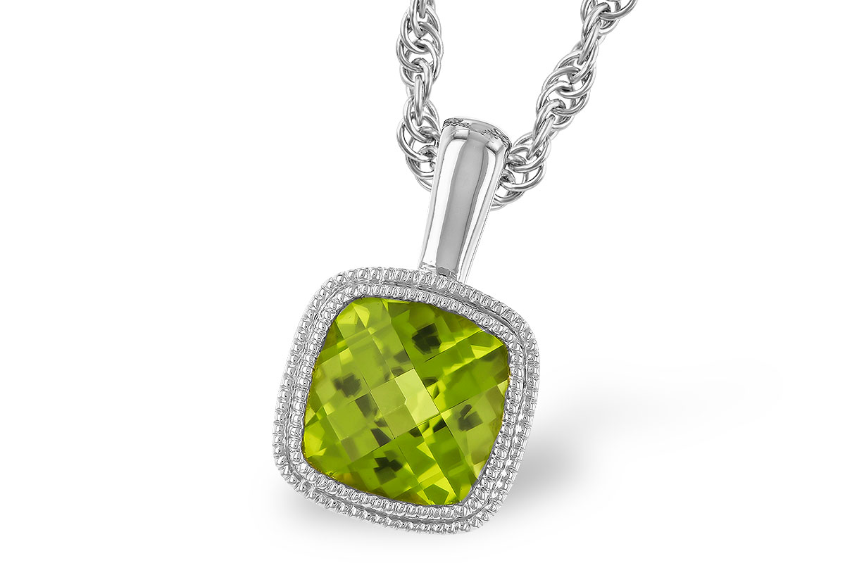 E319-24361: NECKLACE .95 CT PERIDOT