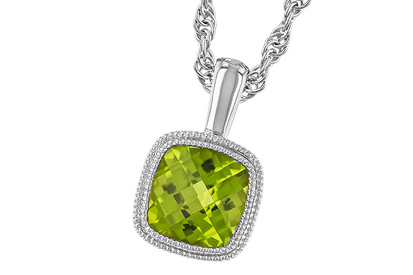 E319-24361: NECKLACE .95 CT PERIDOT