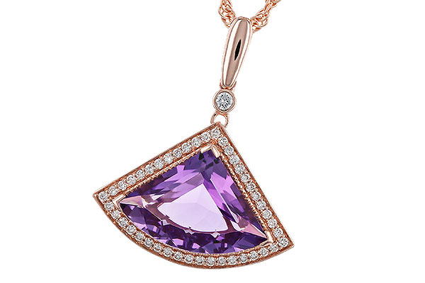 E320-11561: NECKLACE 2.80 AMETHYST 2.97 TGW
