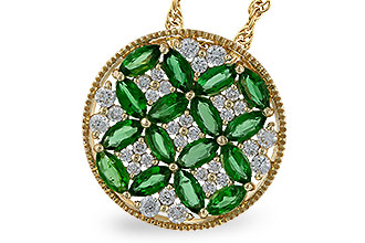 E320-11634: NECK 1.02 EMERALD TW 1.32 TGW