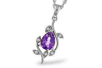 E320-12506: NECKLACE .88 AMETHYST .93 TGW (8x6MM AMY)