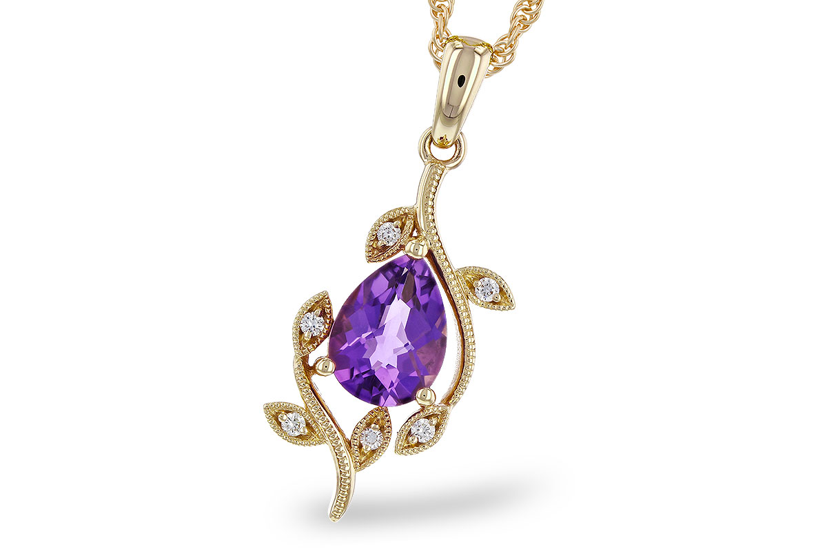 E320-12506: NECKLACE .88 AMETHYST .93 TGW (8x6MM AMY)