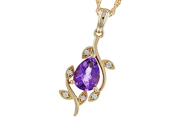 E320-12506: NECKLACE .88 AMETHYST .93 TGW (8x6MM AMY)
