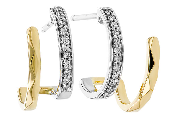 E320-13379: EARRINGS .12 TW