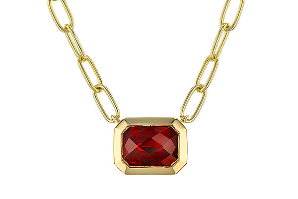 E320-15252: NECKLACE 1.45 GARNET (18")