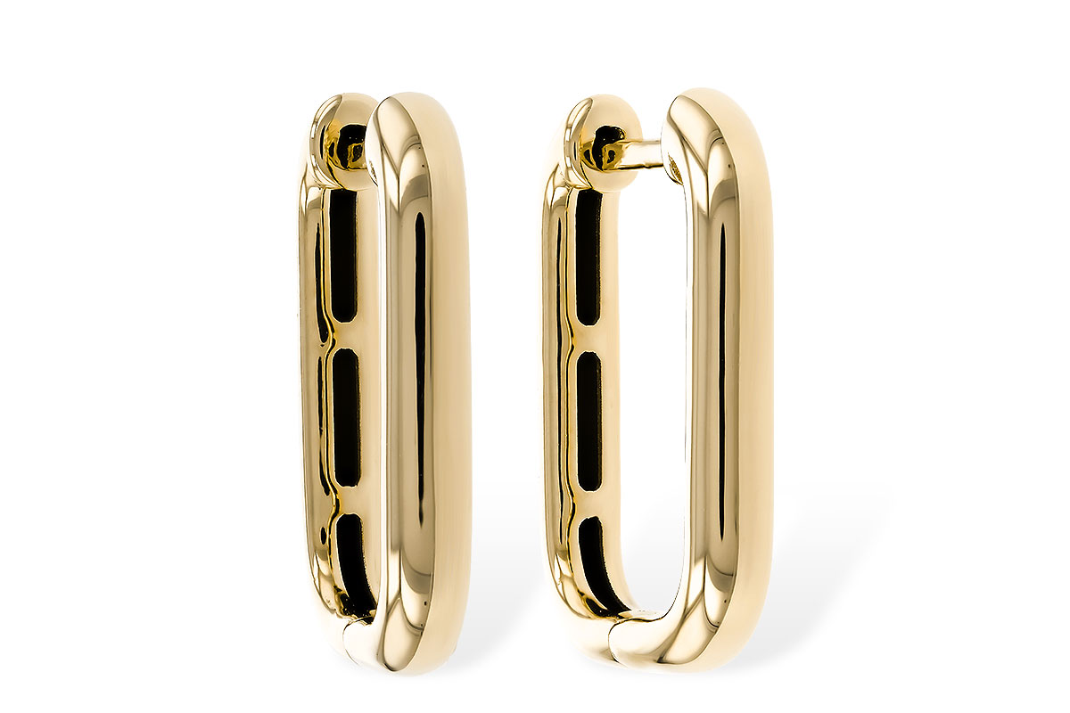 E320-15270: GOLD EARRINGS (18MM)