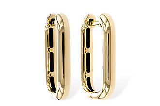E320-15270: GOLD EARRINGS (18MM)