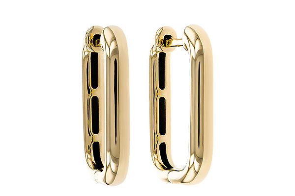 E320-15270: GOLD EARRINGS (18MM)