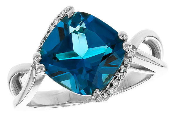 E320-16143: LDS RG 4.42 LONDON BLUE TOPAZ 4.50 TGW (10MM LBT)