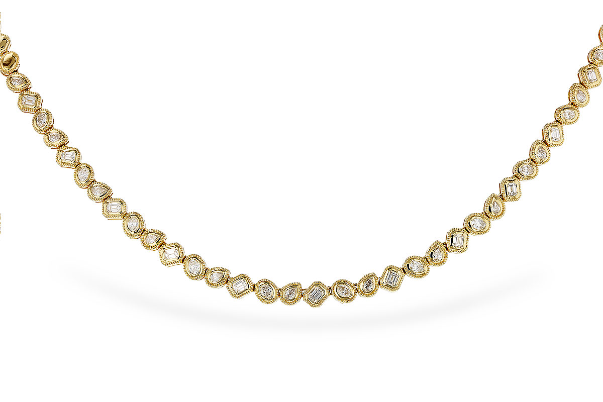 E320-17079: NECKLACE 2.25 TW FANCY CUT DIAS (17.25")