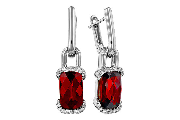 E321-00670: EARR 4.65 TW GARNET 4.80 TGW (10x6MM GAR)