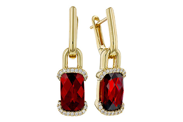 E321-00670: EARR 4.65 TW GARNET 4.80 TGW (10x6MM GAR)