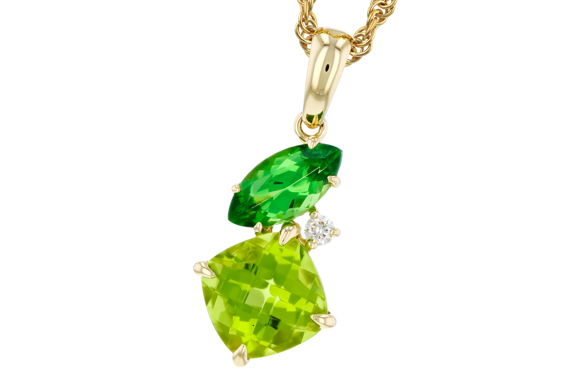 E321-03388: NECKLACE 1.97 TW SEMI-PREC (PER,TSAV) 2.00 TGW