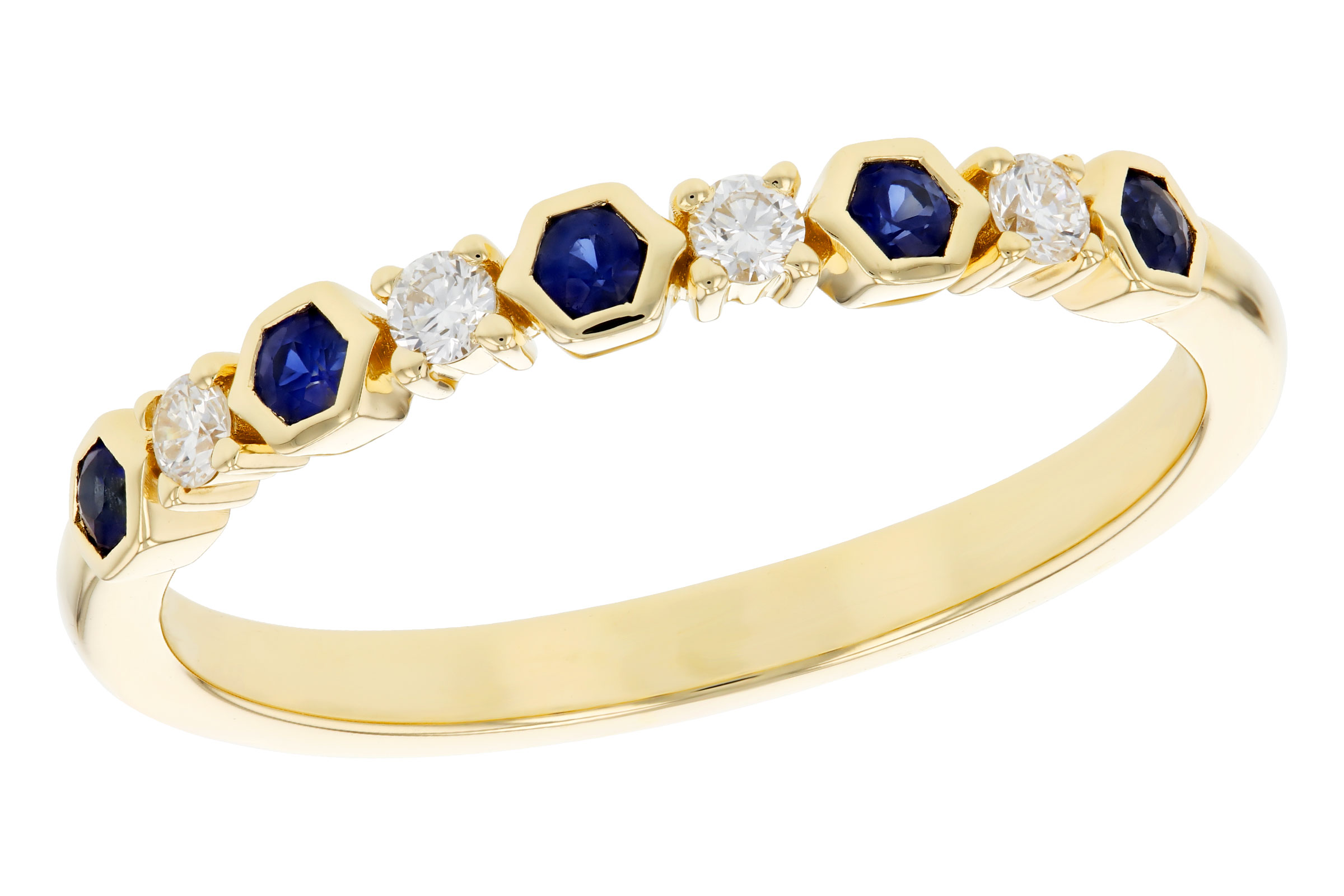 E321-03406: LDS WED RG .14 TW SAPPHIRE .24 TGW