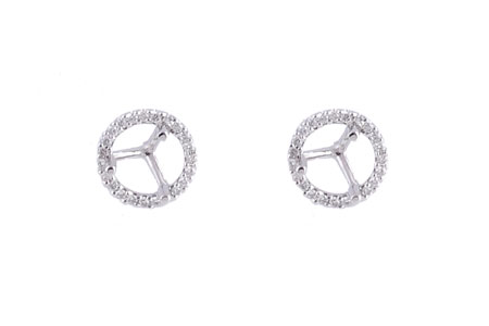 F230-09788: SEMI DIA EARR .17 TW (HOLDS .75 EACH)
