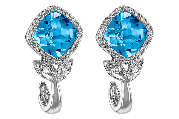 F232-88888: EARR 2.12 BLUE TOPAZ 2.14 TGW