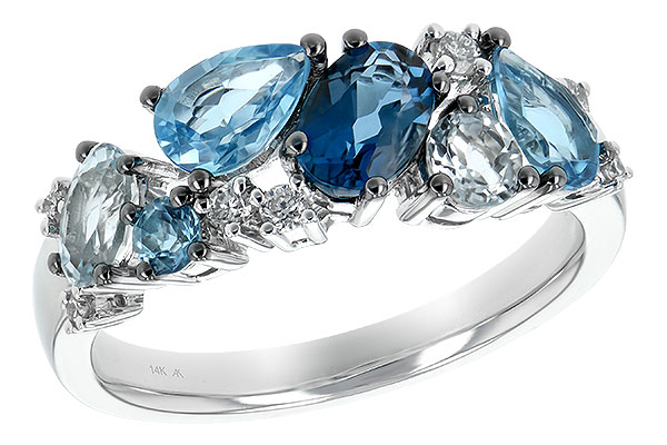 F234-64361: LDS RG 2.05 BLUE TOPAZ 2.16 TGW