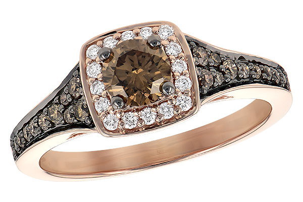 F235-59797: LDS RG .40 BROWN DIA CTR .70 TW