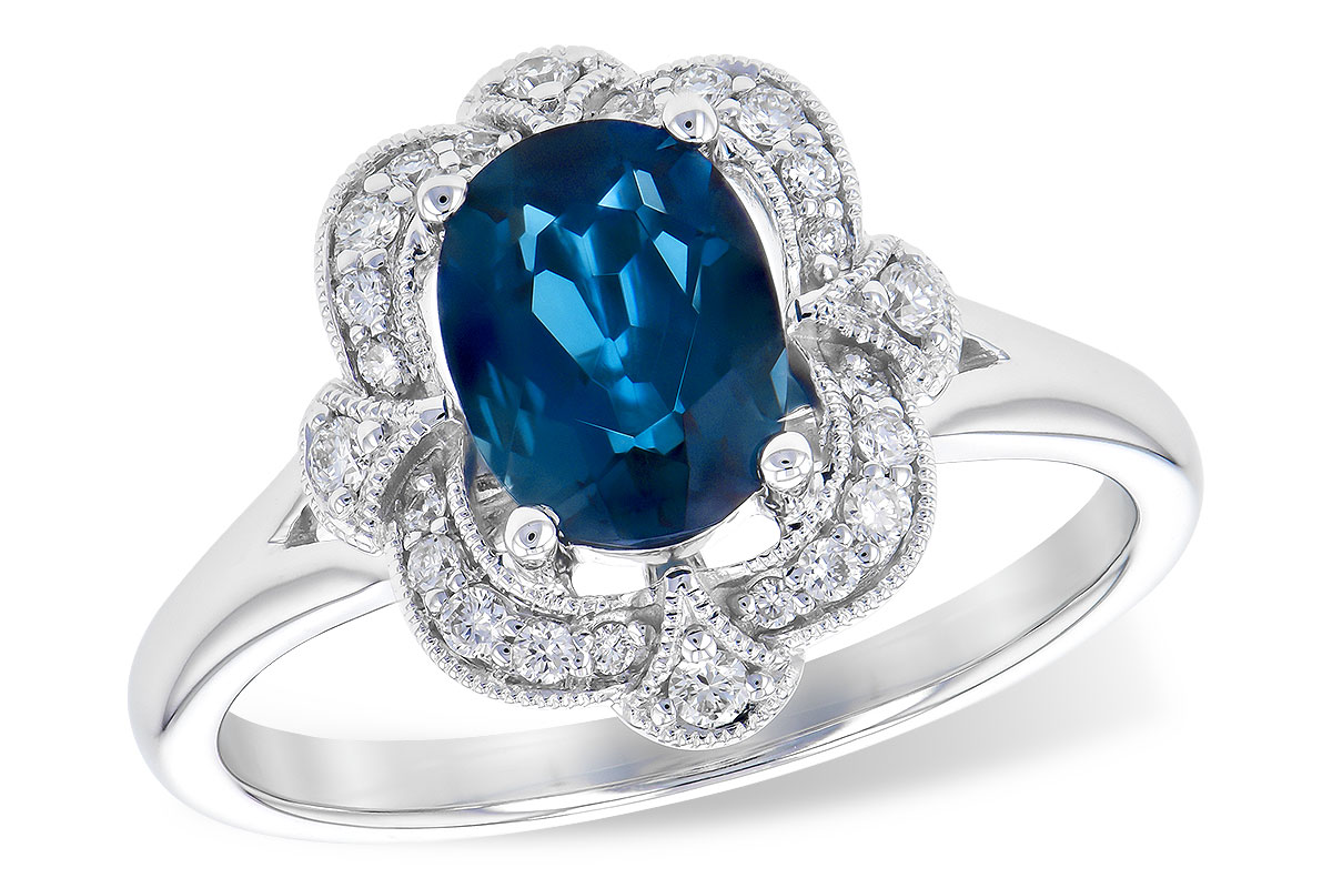 F318-34306: LDS RG 1.35 LONDON BLUE TOPAZ 1.50 TGW