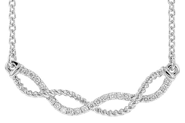 F319-19779: NECKLACE .12 TW (18")