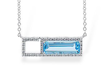F319-20670: NECK 1.44 BLUE TOPAZ 1.60 TGW