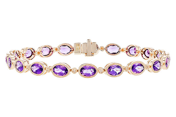 F319-20706: BRACELET 6.86 TW AMETHYST 6.90 TGW