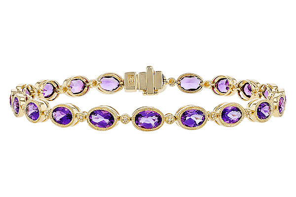 F319-20706: BRACELET 6.86 TW AMETHYST 6.90 TGW
