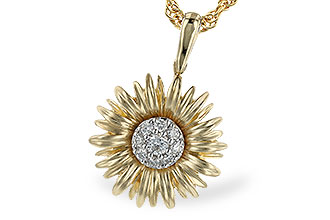 F319-22506: B319-21607 WITH YG PETALS / WG SETTING .10 TW