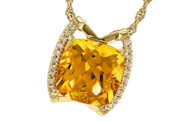 F319-23452: NECKLACE 3.74 CITRINE 3.85 TGW (10MM CIT)