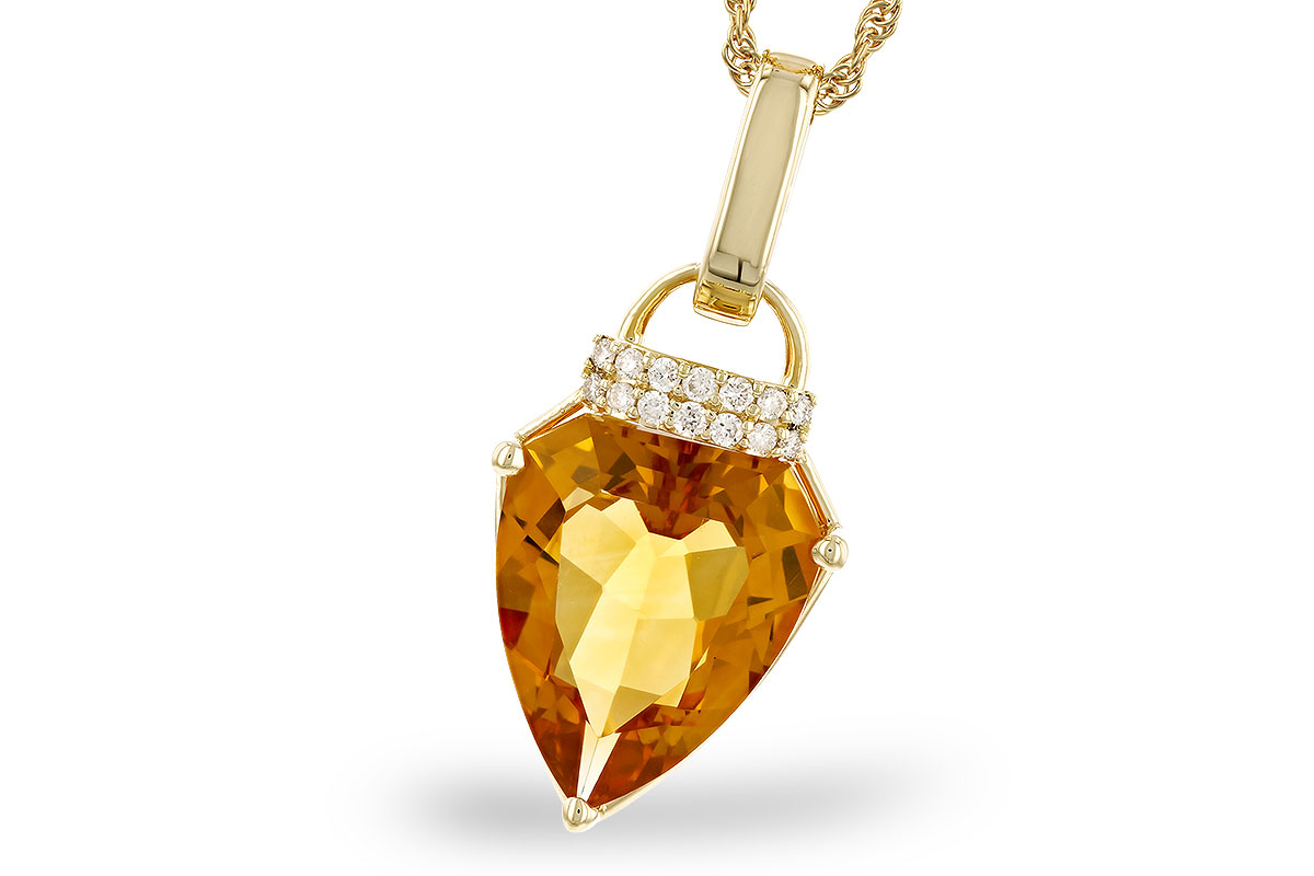 F319-25261: NECKLACE 3.12 CITRINE 3.18 TGW (12x10MM CIT)