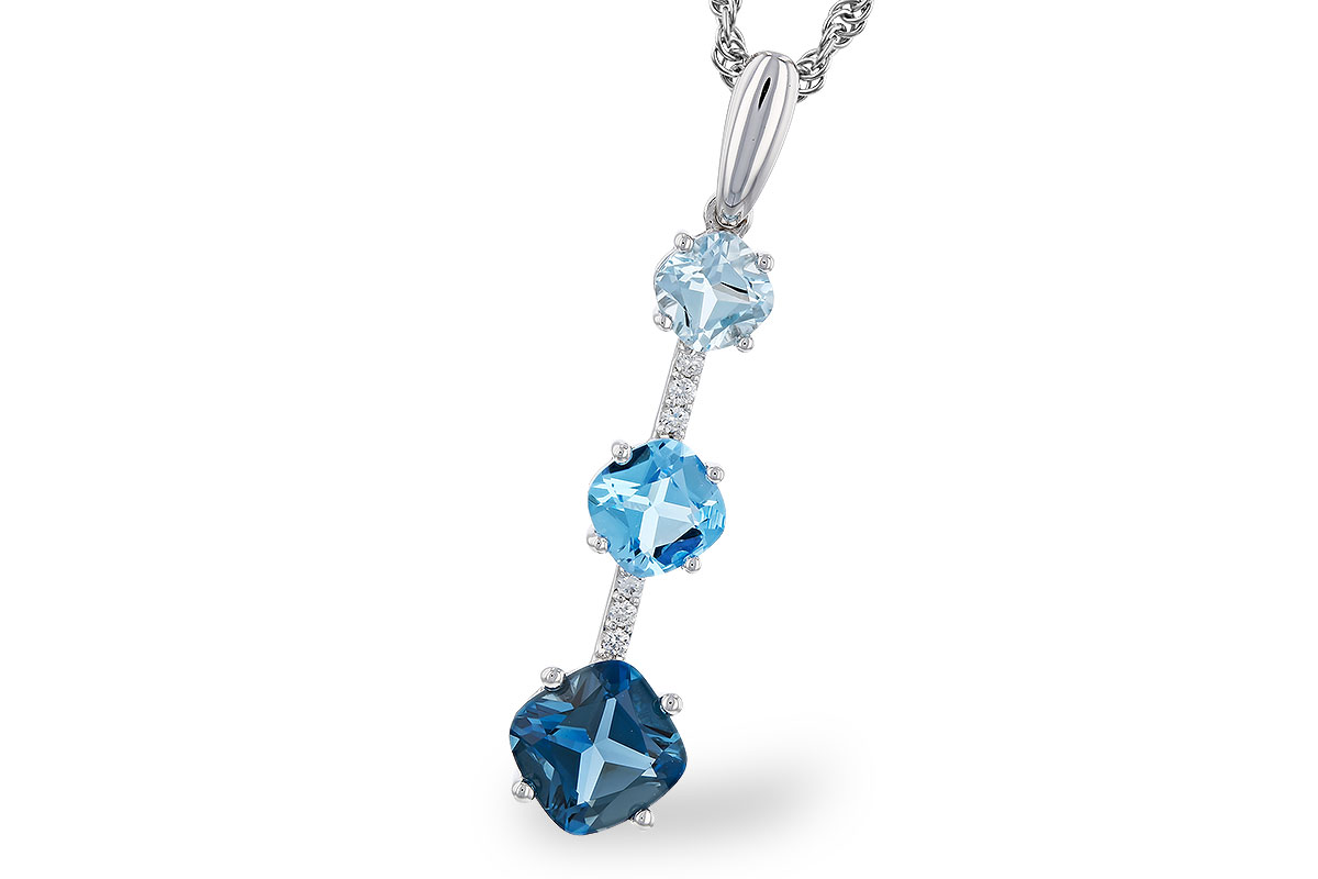 F320-10706: NECK 1.87 TW BLUE TOPAZ 1.90 TGW