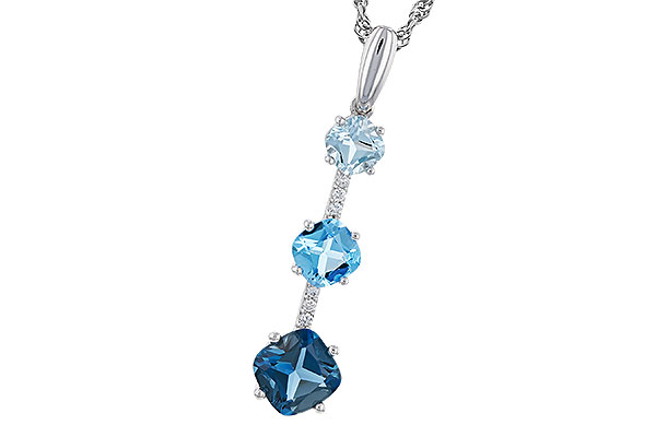 F320-10706: NECK 1.87 TW BLUE TOPAZ 1.90 TGW