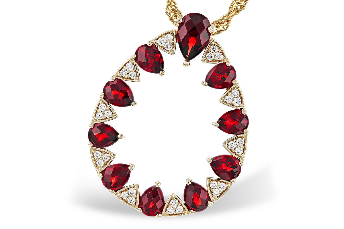 F320-11561: NECKLACE 1.85 GARNET 1.96 TGW