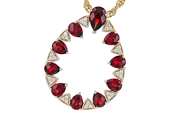 F320-11561: NECKLACE 1.85 GARNET 1.96 TGW