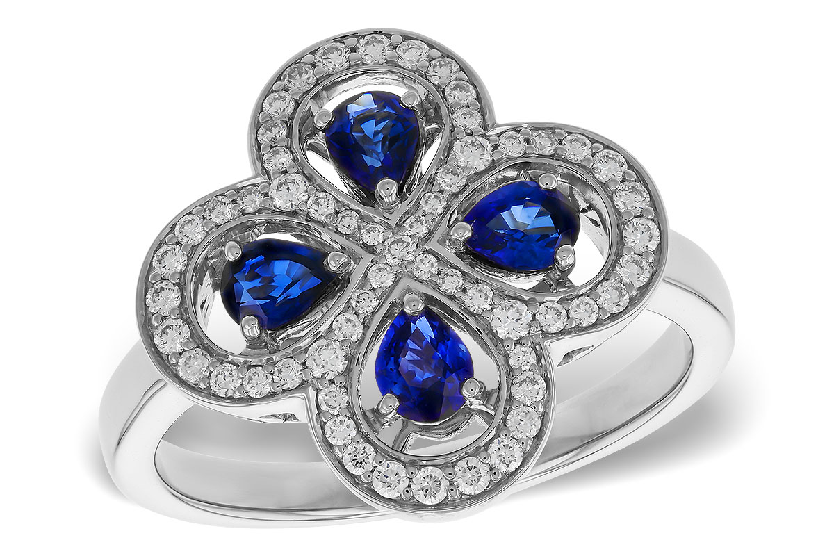 F320-15234: LDS RG .68 TW SAPPHIRE .96 TGW