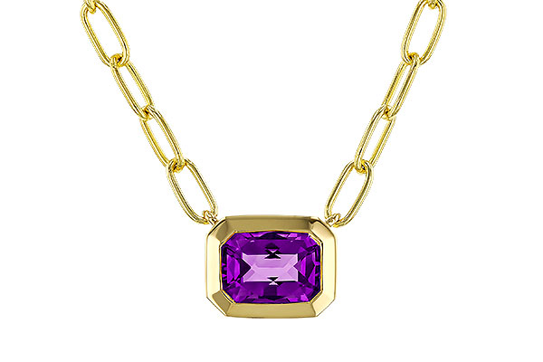 F320-15261: NECKLACE .82 AMETHYST (18")