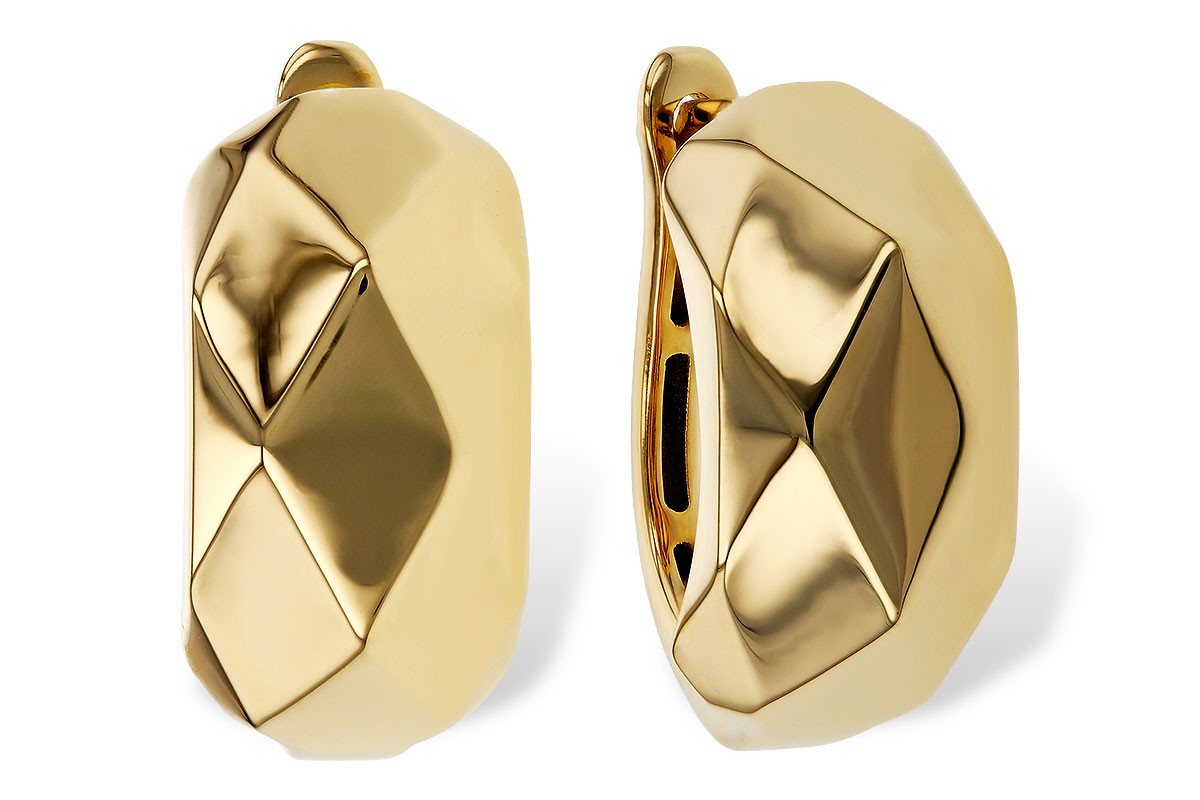 F320-17088: GOLD EARRINGS (18MM)