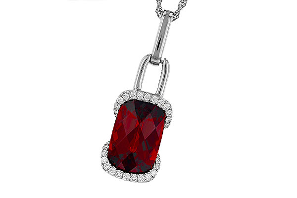 F321-00670: NECK 4.30 GARNET 4.45 TGW (12x8MM GAR)