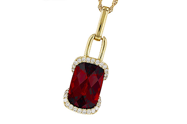 F321-00670: NECK 4.30 GARNET 4.45 TGW (12x8MM GAR)